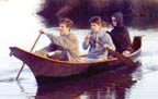 A plywood replica of a Makah dugout canoe