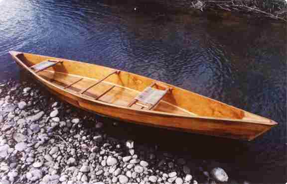 photo of the Zydeco pirogue from Applegate Boatworks.